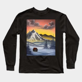 Warm Winter Mountain Long Sleeve T-Shirt